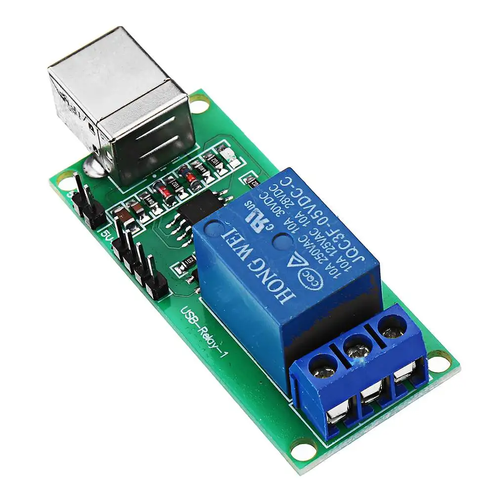 

NEW 1 Channel 5V Relay Module Non-drive USB Control Switching Module 10A 250V