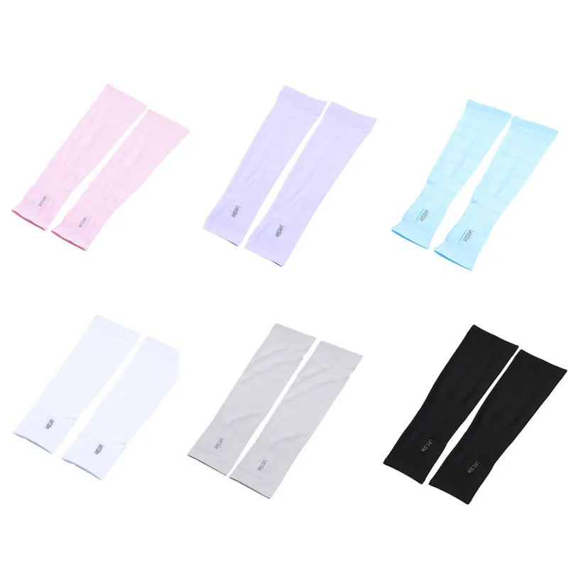 1Pair Bicycle Fishing Sleeve Cover Sun Protection Arm Guard Cooling Sleeve Cover Outdoor Arm sun gloves #2M22 (4)