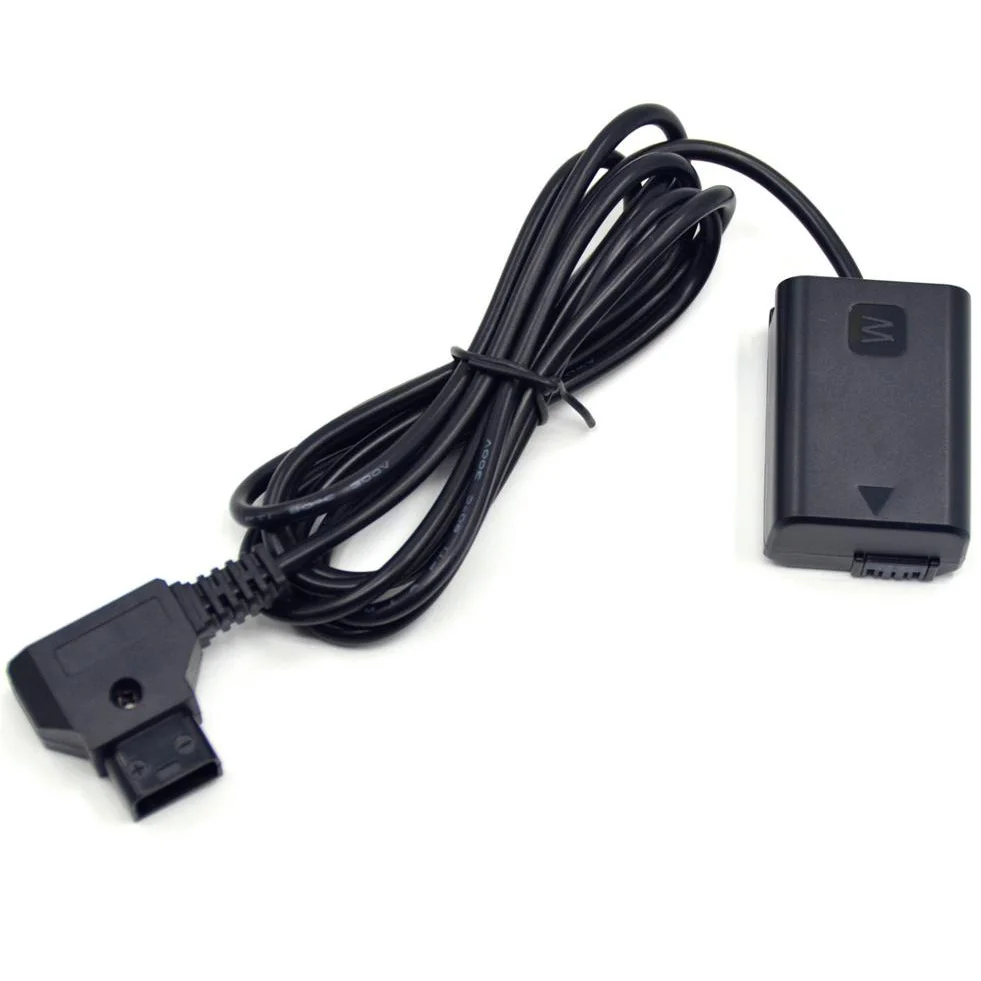 

D-TAP DTap to NP-FW50 dummy battery AC-PW20 DC Coupler for Sony a7 a7R SLT A65 A77 A5000 A6000 A6300 A6500 A7000 NEX5 NEX6 NEX7