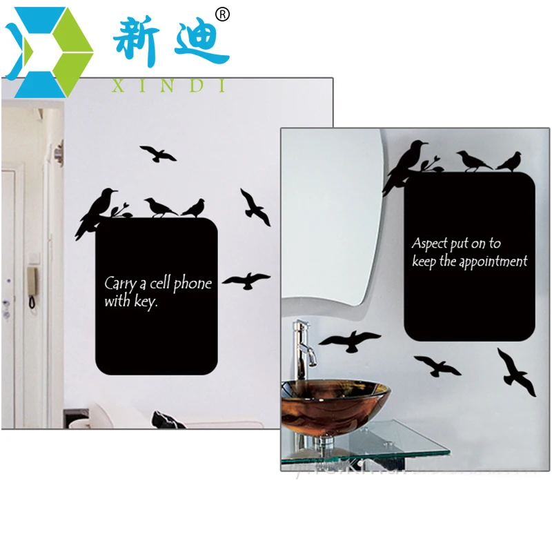 New Black Board Stickers Living Room Wall-decoration Stickers Thick Black Children's Room Office Memo Message Board