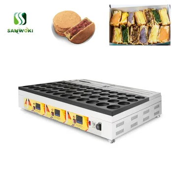 

Hamburg Maker 48 holes digital Red Bean Cake Grill Baker Maker Machine Dorayaki Wheel Scones Snack Equipment Wheel cake machine