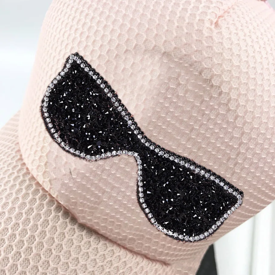 Fashion Patches For Clothes Embroidered Shiny Glasses Pattern Rhinestone Cloth Sticker Dress Jacket DIY Sewing Patch01 (2)