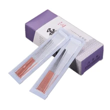 100 медная ручка иглоукалывание Needl Hwato одноразовые стерильные китайская акупунктура иглы терапия для лица мульти размер