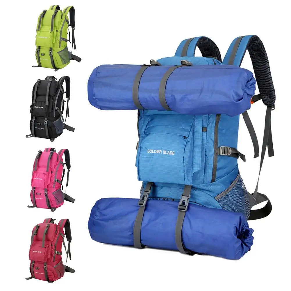 55L Mountaineering Outdoor Backpack Camping Bag Waterproof Hiking