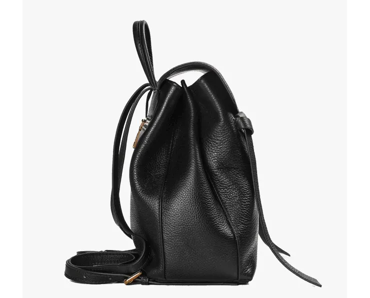  Genuine Leather Texture Soft Belt Backpack School Bag For Women High Quality - 32984050353