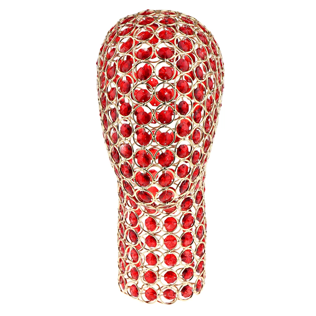 21 Inches Shiny Rhinestone Metal Mannequin Head Model Stand Manikin Wig Jewelries Hat Display Holder Rack