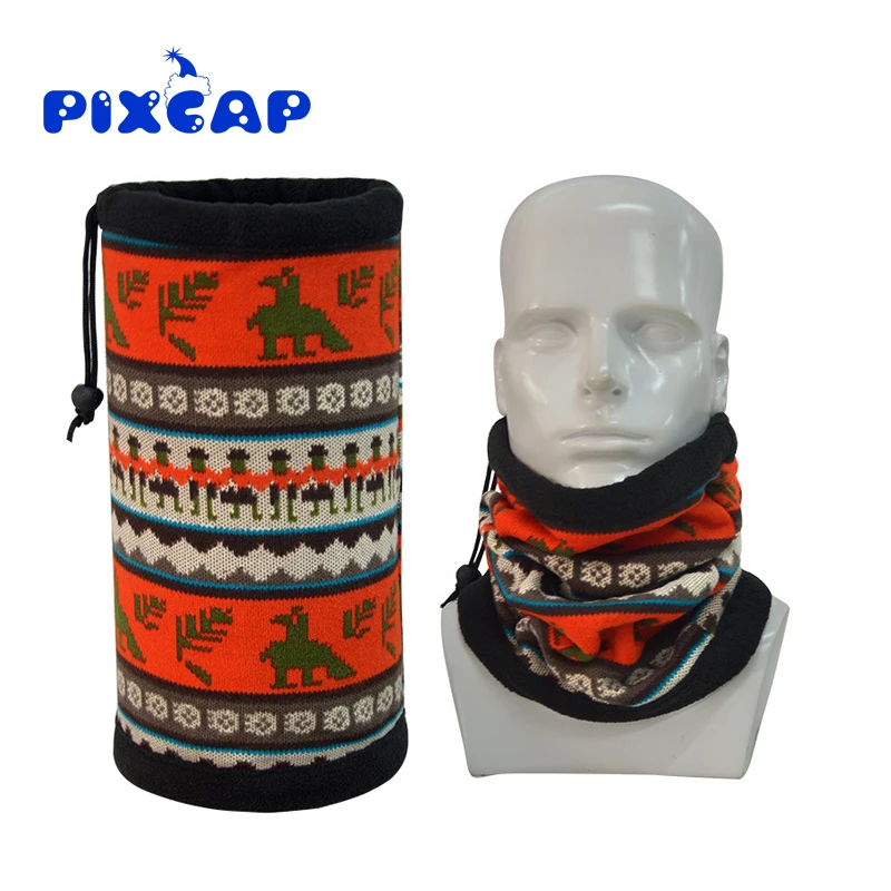 Winter Sport Double Layers Fleece Bandanas Magic Tube Scarf Cycling