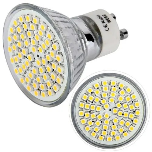 5X HRSODGU10 3.5W 60 x SMD 3528 300Lm LED Spot Bulb Home LightingCommercial LightingStudio and Exhibition Lighting 220v XAZ 
