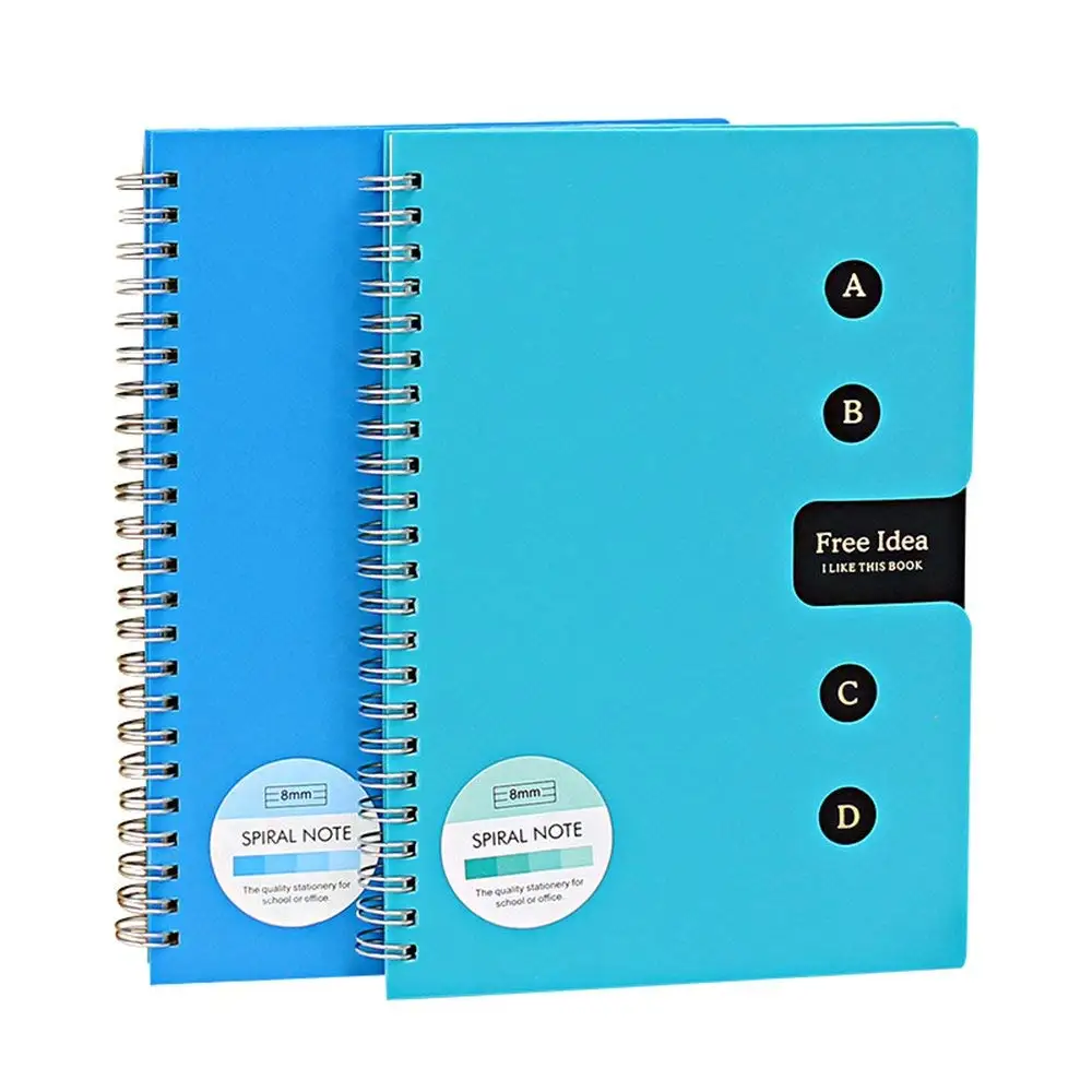 

Metal Spiral Notebook College Ruled 80 Sheets Hardcover Lined Creative A5 Notebook