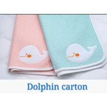 Детский мультипликационный изоляционный абсорбирующий слой Водонепроницаемый моющийся хлопковый подгузник для новорожденных