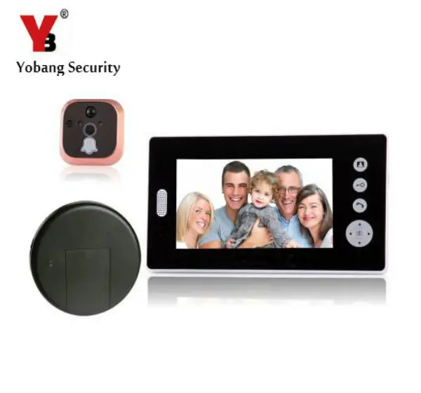 

YobangSecurity 2.4G 7" LCD Wireless Video Door Phone Doorbell Peephole Viewer Door Camera Home Security Kit 1 camera 1 Monitor