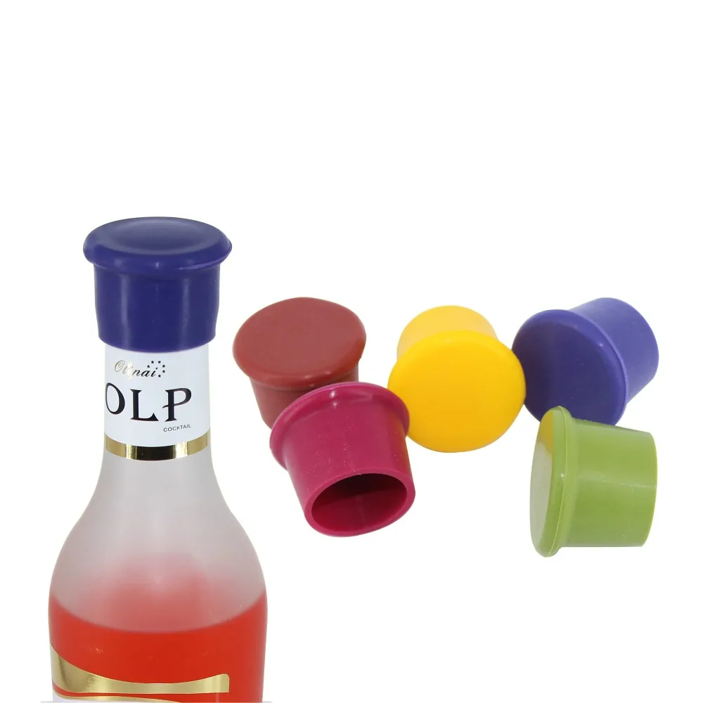 

2pcs Random Wine Bottle Stopper Silicone Bar Stopper Tools Preservation Wine Bottle Cap Stoppers Kitchen Wine Champagne Stoppers