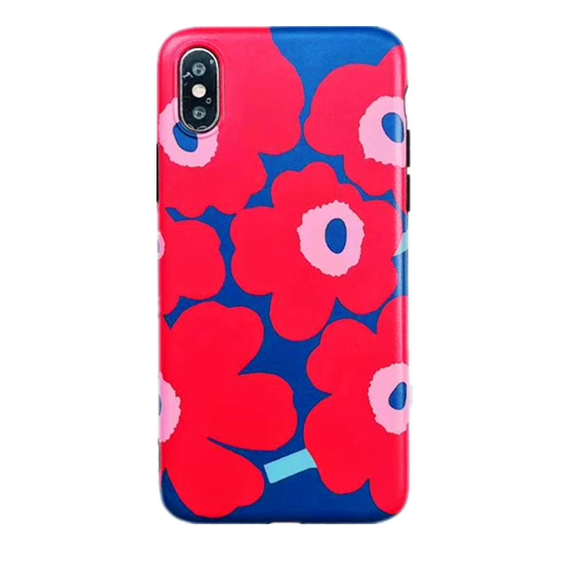 Модные Цветочный узор чехол для iphone X 8 7 6 6s плюс Мягкий ТПУ силиконовый телефонные