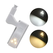 Шкаф для шкафа Ночная подсветка Универсальный внутренний шарнир светодиодный датчик света для спальни кухонный шкафчик, сервант