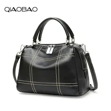 QIAOBAO модные сумки из натуральной кожи женские повседневные сумки-тоут винтажные женские сумки через плечо