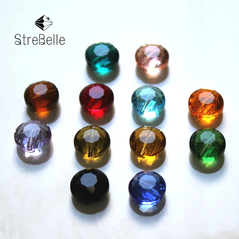 StreBelle AAA 100 шт. 10 мм круглые стеклянные бусины для самодельных браслетов