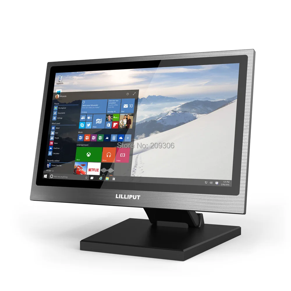 

LILLIPUT TK1330-NP/C 13.3 inch LED Display Metal Housing Rich Interface Full HD Industrial PC Monitor with HDMI VGA DVI A/V