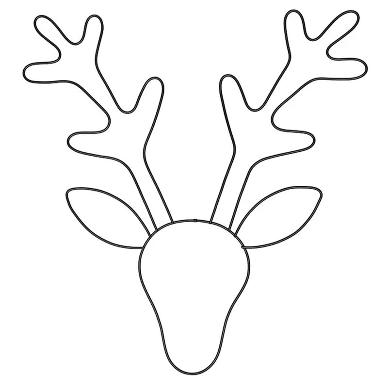 

Nordic Simple Wrought Iron Deer Head Ornaments Animal Wall Decorations Creative Crafts Home Living Room Background Wall Decorate