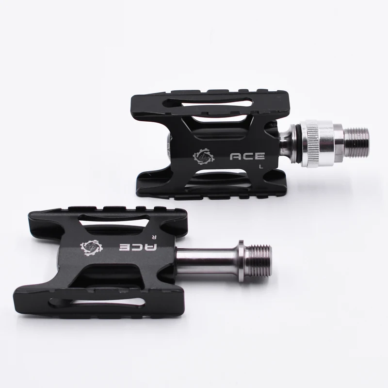 

Titanium Axles Bearing Bike Bicycle Pedal For Brompton Bike Left Quick Release CNC Lightweight Pedals Ultralight Pedals Mounting