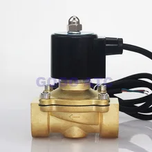 IP68 подводный Соленоидный клапан из латуни 1 дюйм 1-1/" Нормально закрытый 2W250-25 2W350-35 2 way электромагнитный клапан фонтана из водонепроницаемого материала