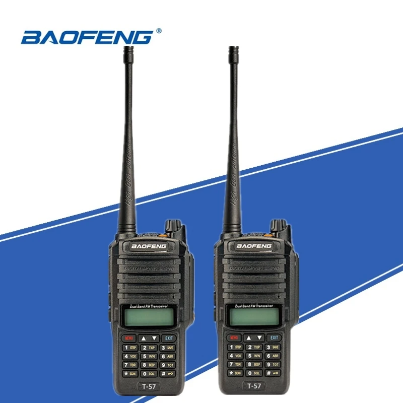 2 шт. BaoFeng T 57 морской Интерком Ip67 водонепроницаемая рация Ham двухсторонний
