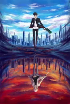 

Psycho Pass - Kougami Shinya Police Fight Anime Silk Poster Art Bedroom Decoration 0781