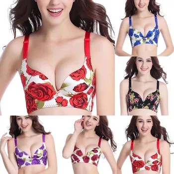 

Lingerie Bras Women's Sexy Lace Bra Female Wire Free Underwear biustonosz push up reggiseno sutyen staniki damskie biustonosz