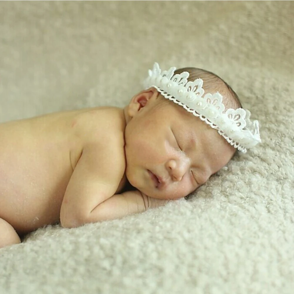 

Clearance Sale Newborn Headband Photography Props Pearl Flower Headband Lovely Kids Girls Hair Band Accessories Photo Props