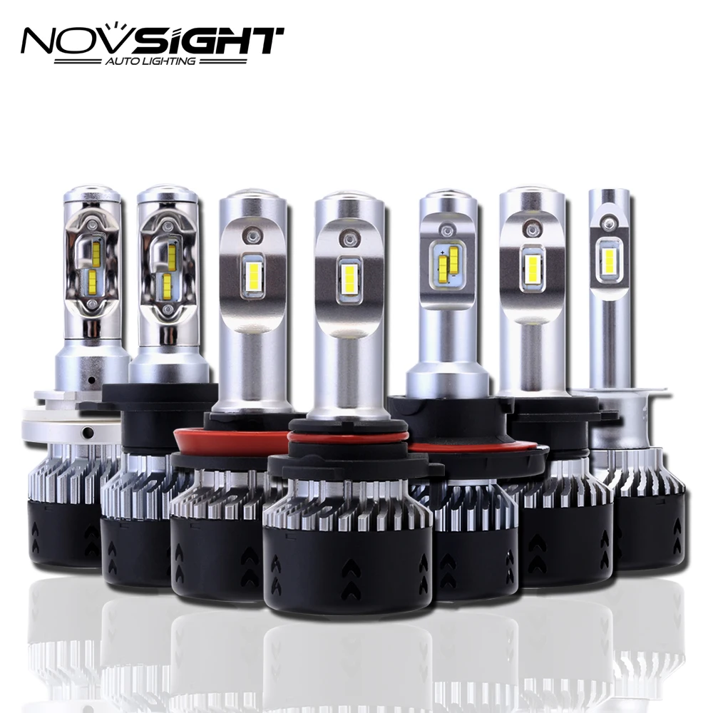NOVSIGHT H4 H11 H8 H7 светодиодный автомобилей головной светильник s лампы 70W 10000LM H15