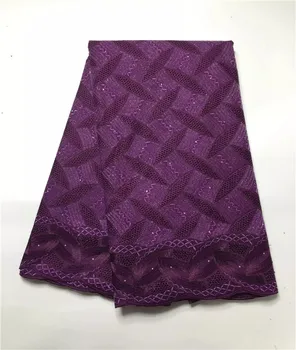 

African Swiss Voile Lace French Net Lace Eyelet Cotton Swiss Lace Material Latest African Swiss Lace Fabric With Stones j25-3