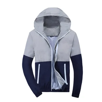 

Jacket Men Windbreaker 2020 Spring Autumn Fashion Jacket Men'S Hooded Casual Jackets Male Coat Thin Men Coat Outwear Couple