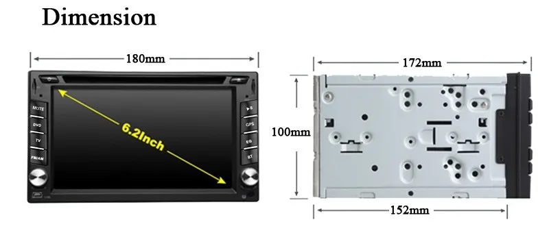 Perfect Multi-Touch screen 2 Din Android DVD GPS Player Stereo Universal+Audio+DDR3 1GB+GPS Navi navigation+Car Pc Styling+Head Unit+MP3 9