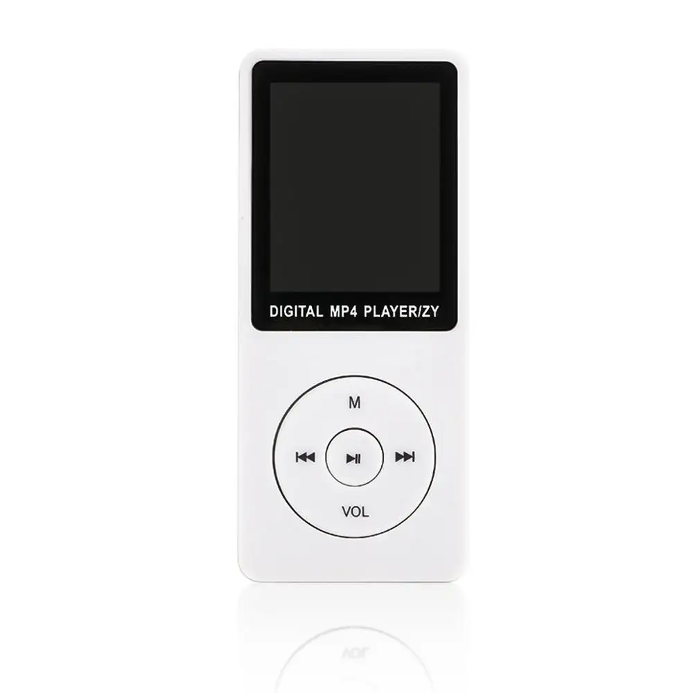 SOONHUA ультра тонкий TFT ЖК-экран MP3 плеер Портативный hifi MP3 плеер Поддержка FM радио JPEG 32 Гб TF карта 150 мАч батарея - Цвет: Белый