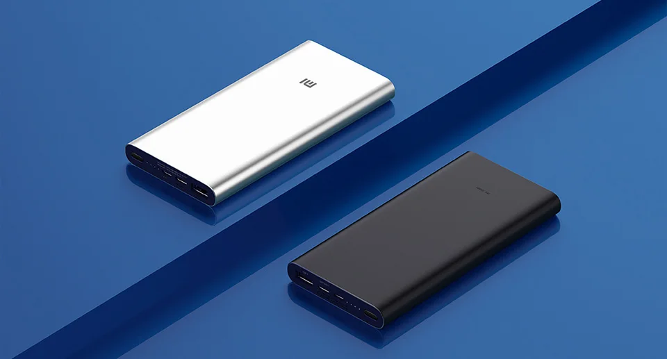 Внешний аккумулятор Xiaomi 3, 10000 мА/ч, USB-C, 2 способа, 18 Вт, QC3.0, быстрая зарядка, внешний аккумулятор для samsung, iphone, huawei, два USB выхода