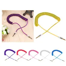 2016 Hot Selling Mobile Phone Cables 1.5/1.8m 3.5mm Stereo Audio Male To Male AUX Retractable Stretched Audio Cable #LSN