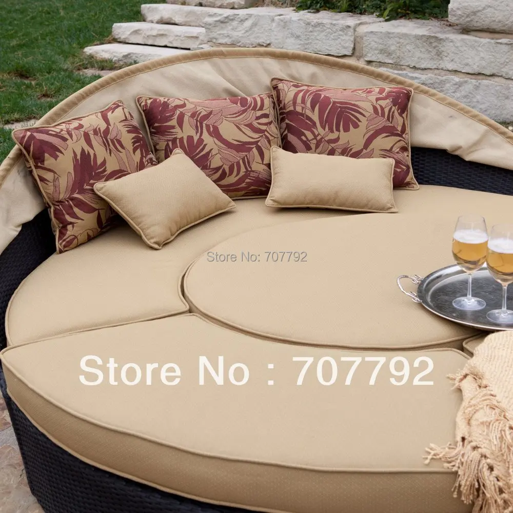Hot Round Rattan Outdoor Folding Sofa Bed Folding Sofa Bed