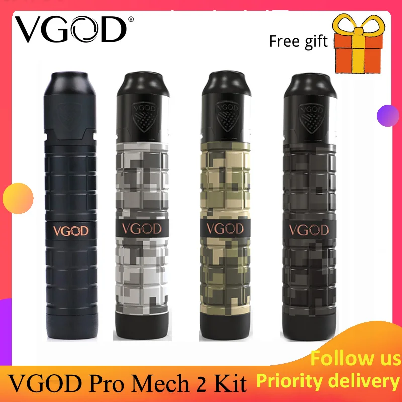 Оригинальный VGOD Pro Mech 2 комплект с мл Elite Rda pro mech мод Модернизированный mod как vgod elite