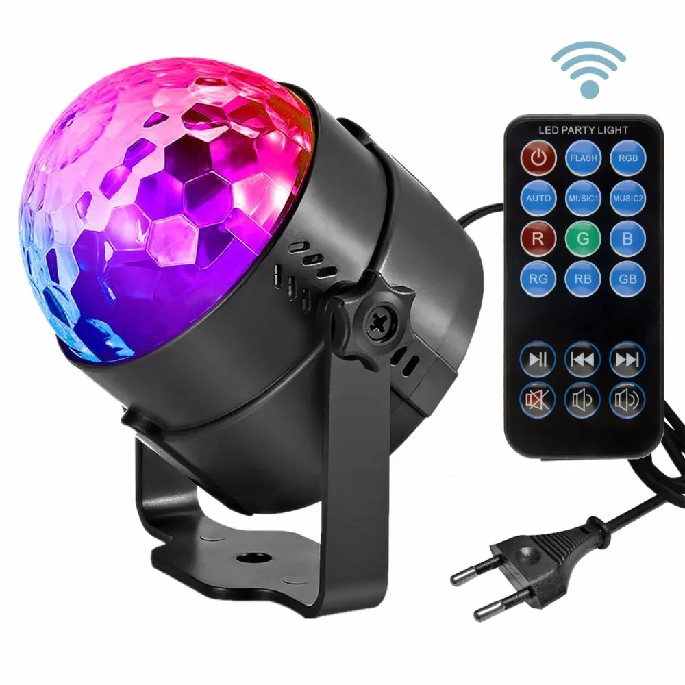 

3W RGB LED Projector DJ Light Disco Ball LED Par Crystal Magic ball bar Party Xmas effect Stage Lights Free Sh