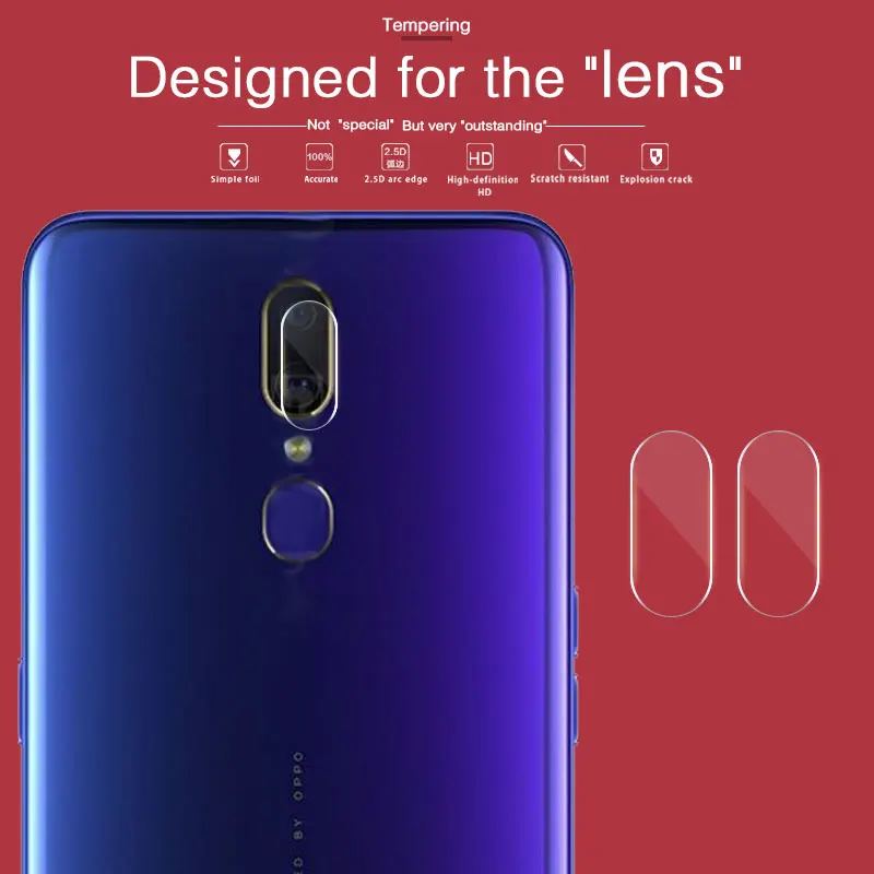 

Rear Back Camera Lens Screen Protector For OPPO F11 6.5 In Camera Lens Tempered Glass Film Cover With Cleaning Tools
