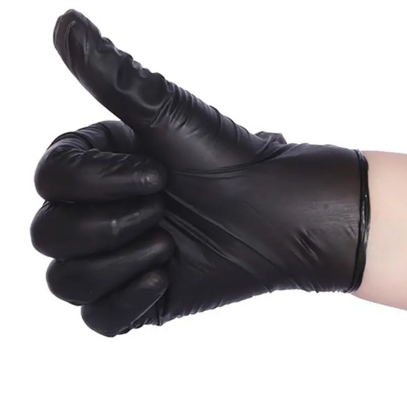 50/100PCS Black Color Disposable Latex Gloves Garden Gloves For Home Cleaning Rubber Or Cleaning Universal Food
