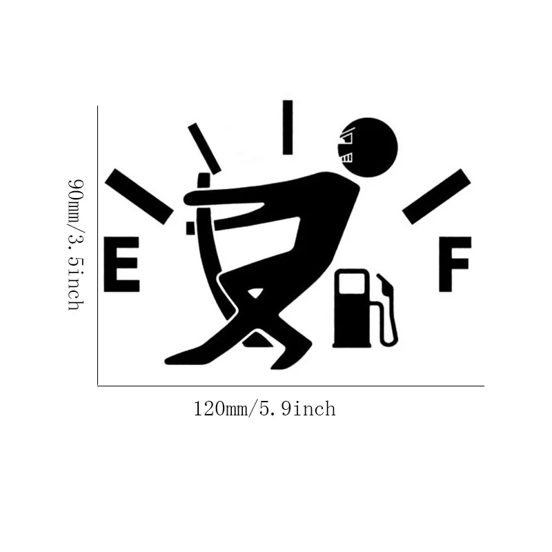 Автомобильная наклейка с высоким потреблением Газа наклейка датчик топлива пустая творческая модная наклейка на автомобиль