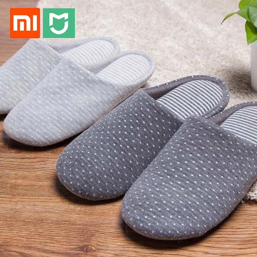 

New Xiaomi Mijia Home Slippers Shoes Anti-bacterial Cotton for Autumn and Winter Odor-Resistant Anti-slid for Mi Indoor Slippers