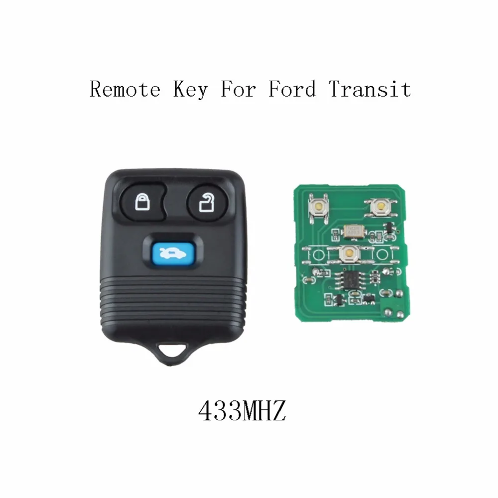 KEYYOU 3 кнопки 433 мГц удаленного Управление ключ для Ford Transit MK6/CONNECT 2000-2006+ программа детали Автозапуск дистанционного ключа автомобиля