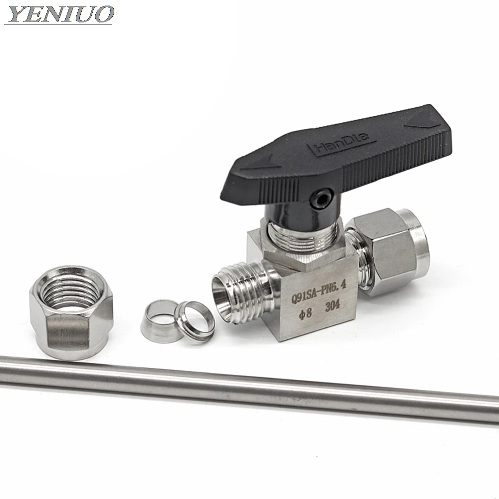 válvula de esfera de aço conjunto de cartão de alta temperatura em aço inoxidável alta