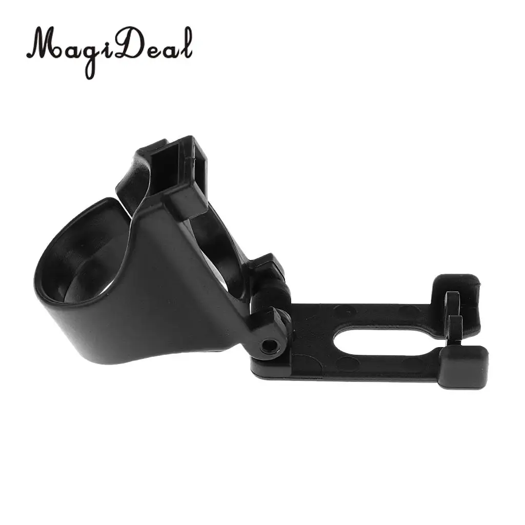 2 Pieces Durable Scuba Dive Universal Plastic Clip Snorkel Keeper Retainer Replacement Snorkeling Equipment (Black)