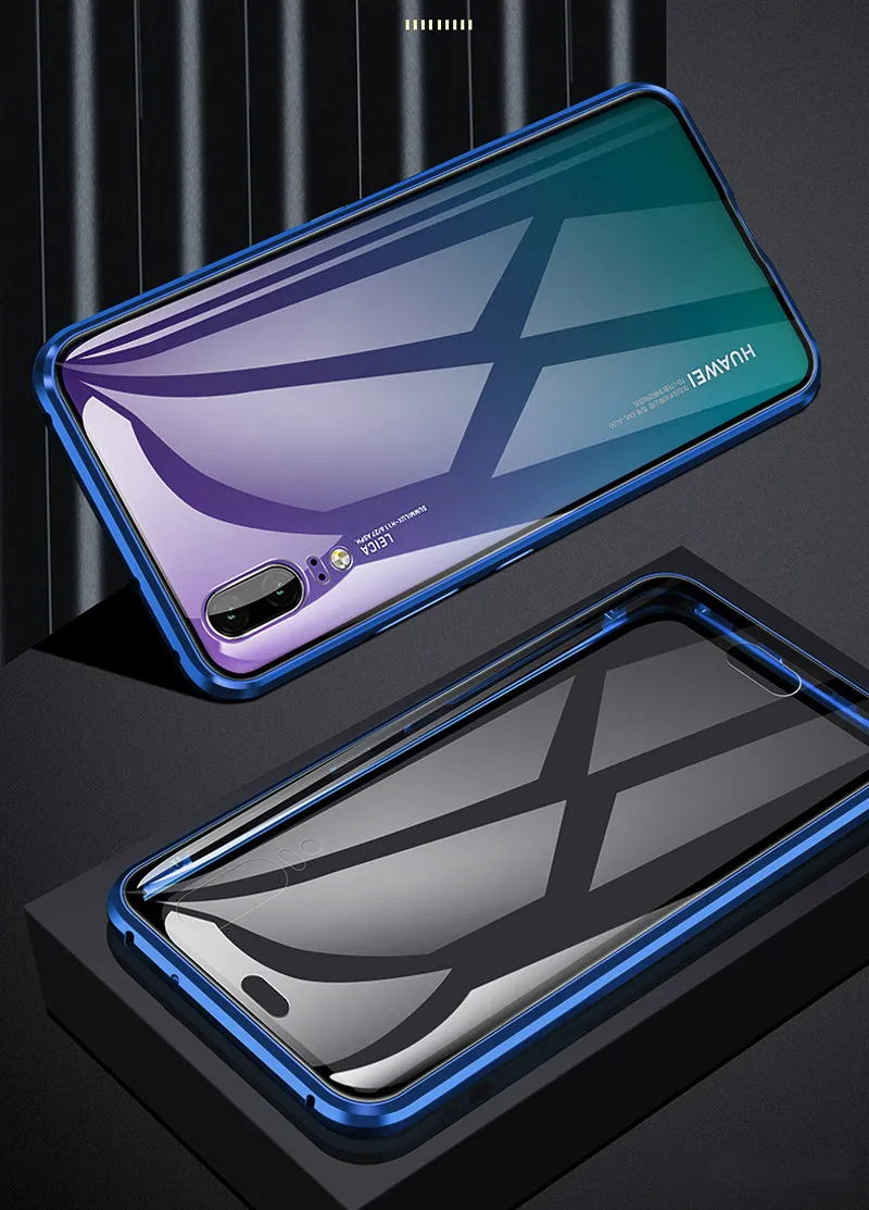 Bitingly магнитный металлический чехол для huawei P20 Pro на 360 градусов прозрачный из