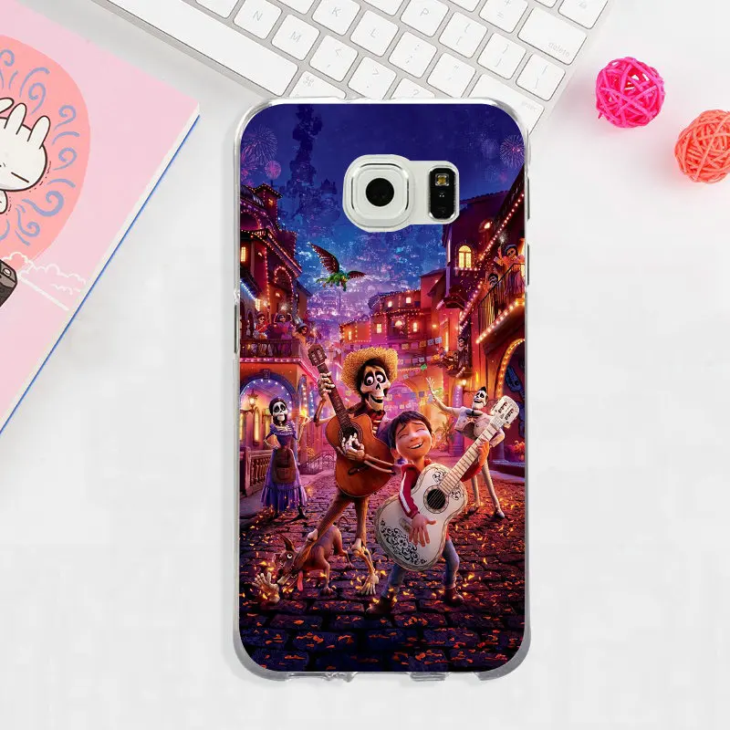 Мультфильм Коко Мигель череп Силиконовые телефонные чехлы для samsung Galaxy Note 3 4 5 8 S3 S4