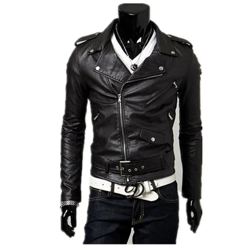 Мужская кожаная куртка больших размеров XXL 2018 новая Персонализированная мужская