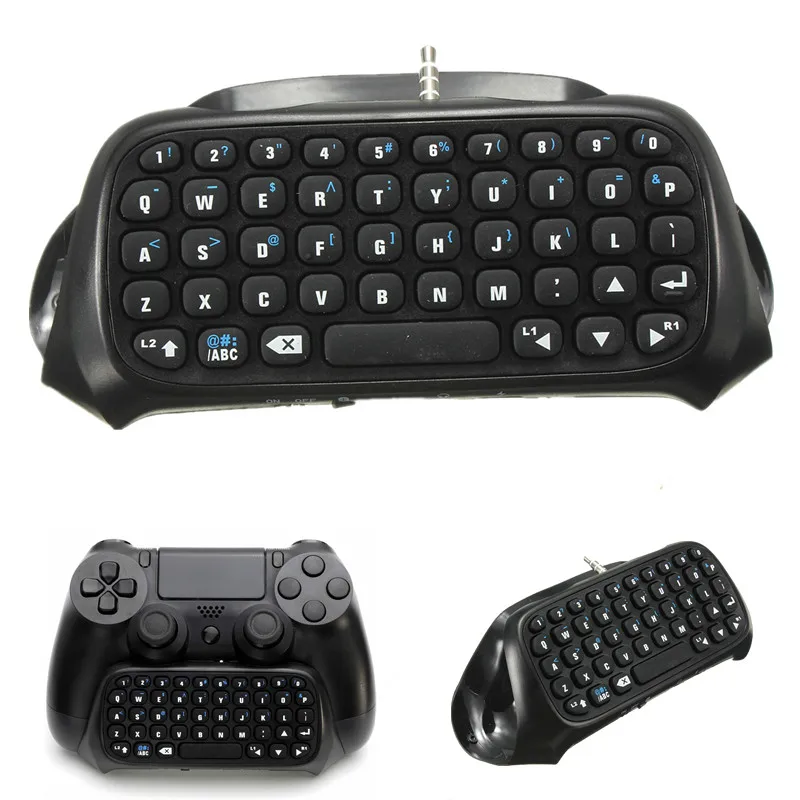 Hot-Sale-1Pc-Wireless-Bluetooth-Chatpad-Message-Keyboard-for-Sony-for-PlayStation-4-for-PS4-Controller (2)