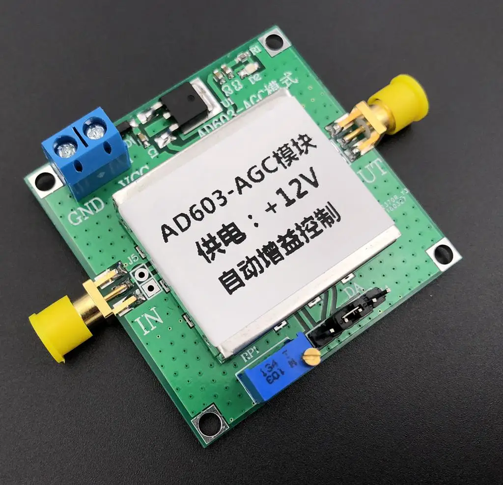 

AD603 Adjustable Gain Amplifier Module DA Input Programmable Voltage Amplifier AGC Module